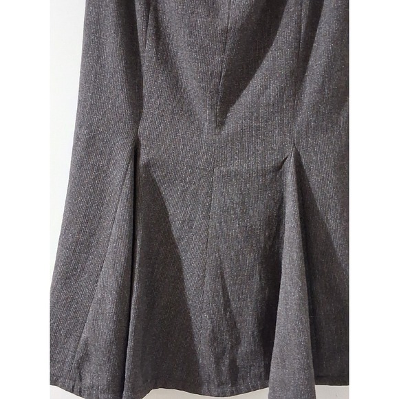 Annette Görtz Billy Brown Pinstripe Midi Skirt Contrast Stripe Size 34 NEW - Picture 4 of 7
